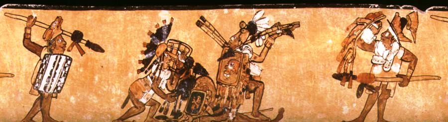 Maya warriors and weapons